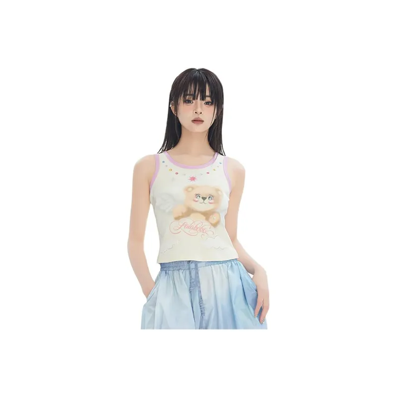 LALABOBO Tank Tops Women's Ecru-0