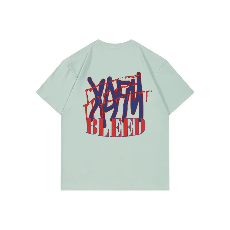 XDFM American Letter Bleeding Creative T Shirt Loose Fit Unisex-8