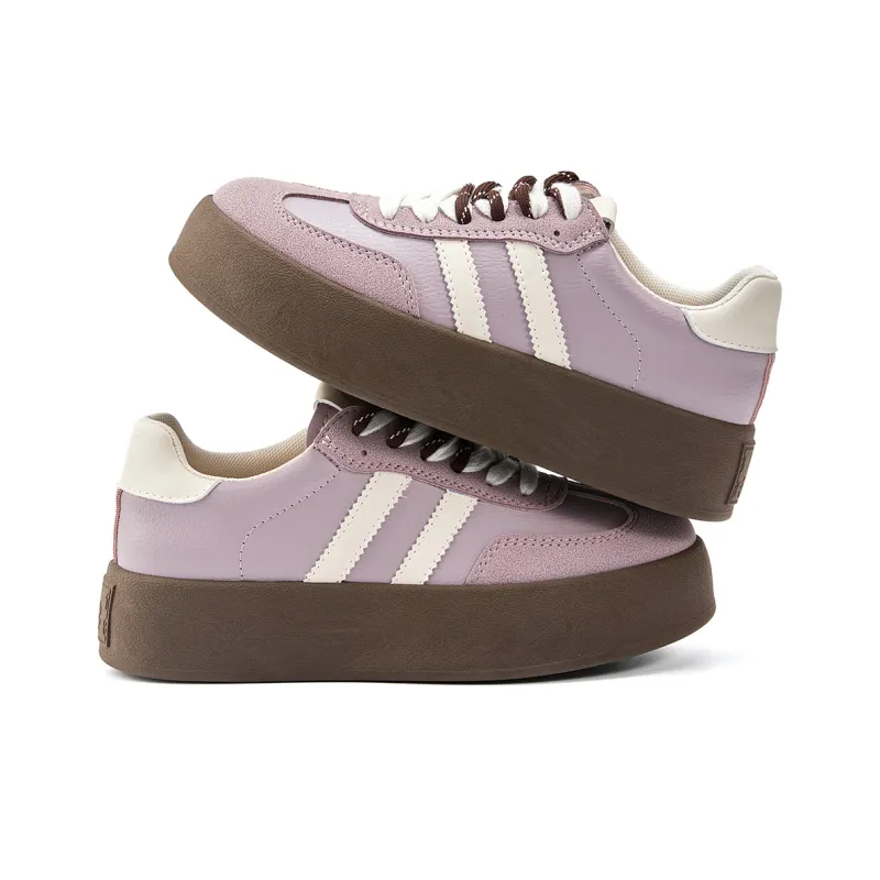 La Chapelle Low Top Skateboard Shoes Women's Purple-4