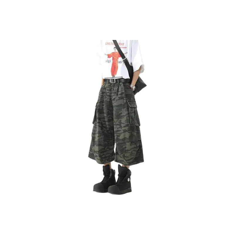 FRQ Denim Shorts Unisex Camouflage-0