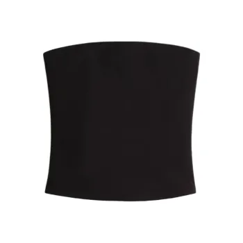 H&M Strapless Tops Women's Black
