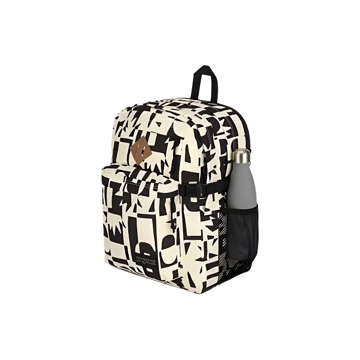 JanSport Polyester Laptop Backpack Unisex Cut-Out Black-3