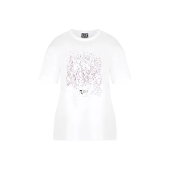 EMPORIO ARMANI EA7 T Shirt Women's Cream White
