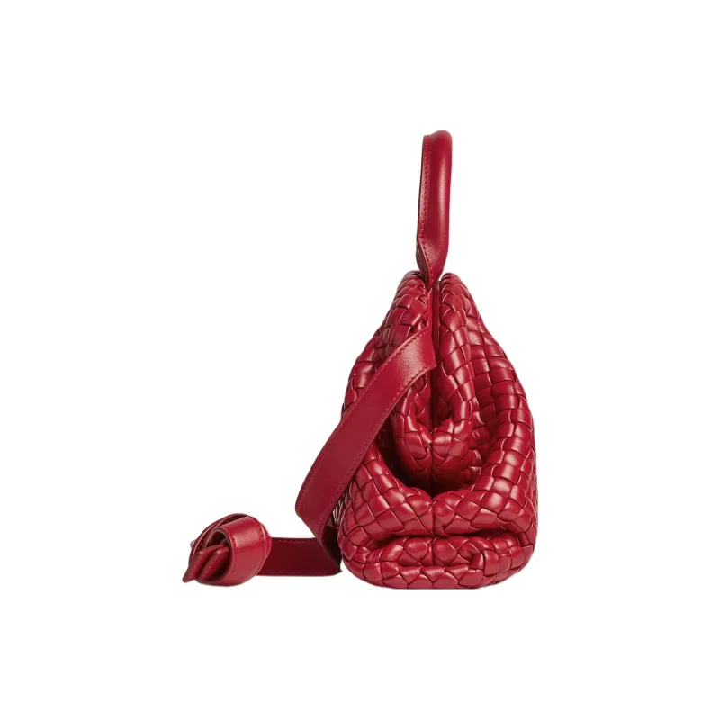 Bottega Veneta Handle Intrecciato Top Handle Small Apple Candy-1