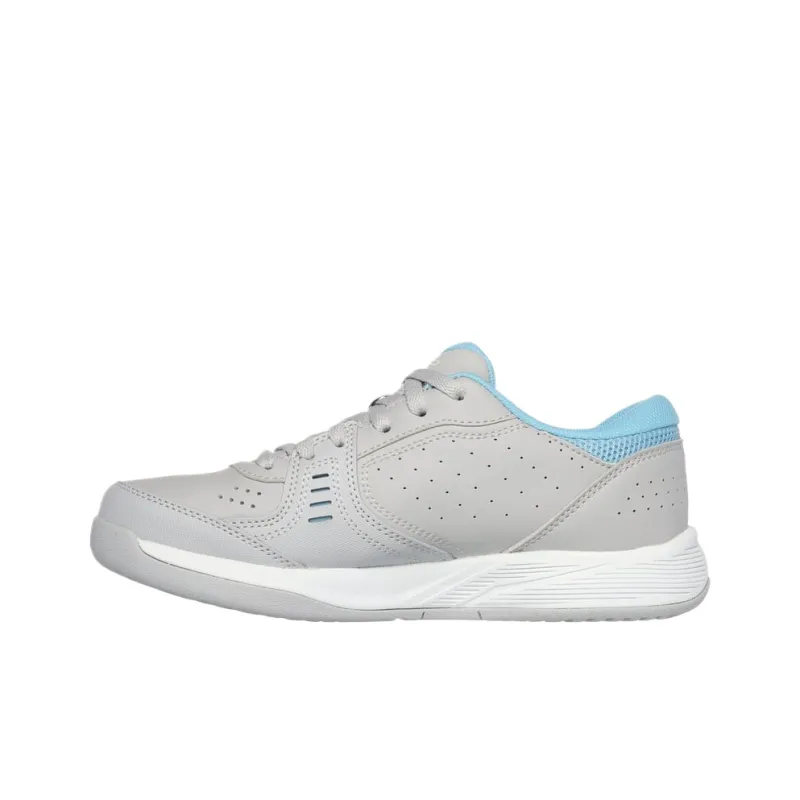 Skechers Viper Court Low Top Running Shoes Women's Gray Blue-1