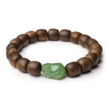 LAOMIAO Bracelets Pale Greenish White Jade Women's