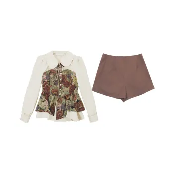 Mu Xiao Xin Two Piece Skirt Sets Women's