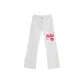 White with Lip Print Letter