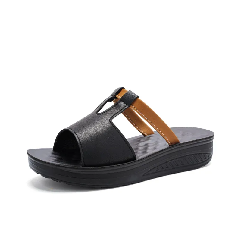 Reivanti Slip Resistant Slide Slippers Women's Black-0