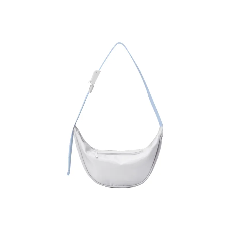 QRST Polyester Crossbody Bag, Shoulder Bag Unisex White/Apricot-3