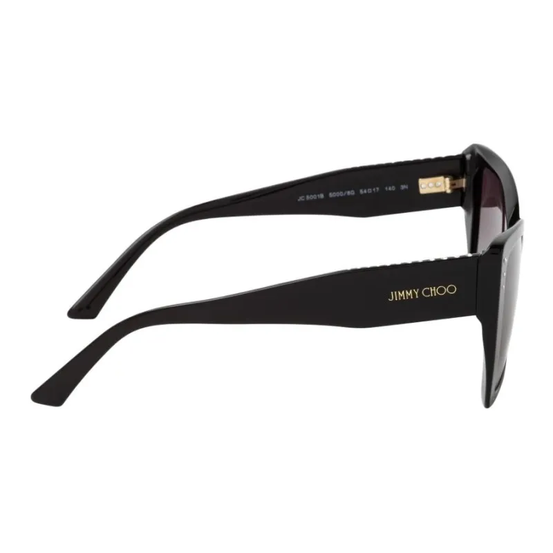 Jimmy Choo Plastic Irregular Shape Sunglasses Unisex Black-2