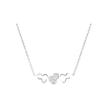 Qeelin 18K White Gold Necklaces Women's Silver