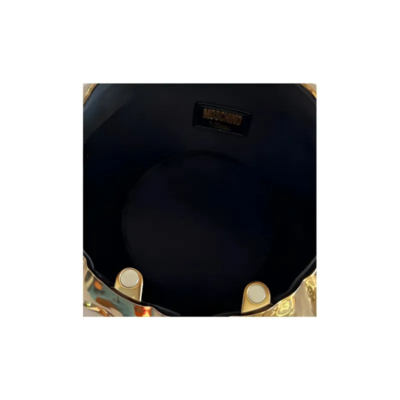 MOSCHINO Metal Handbag Women's Gold-4