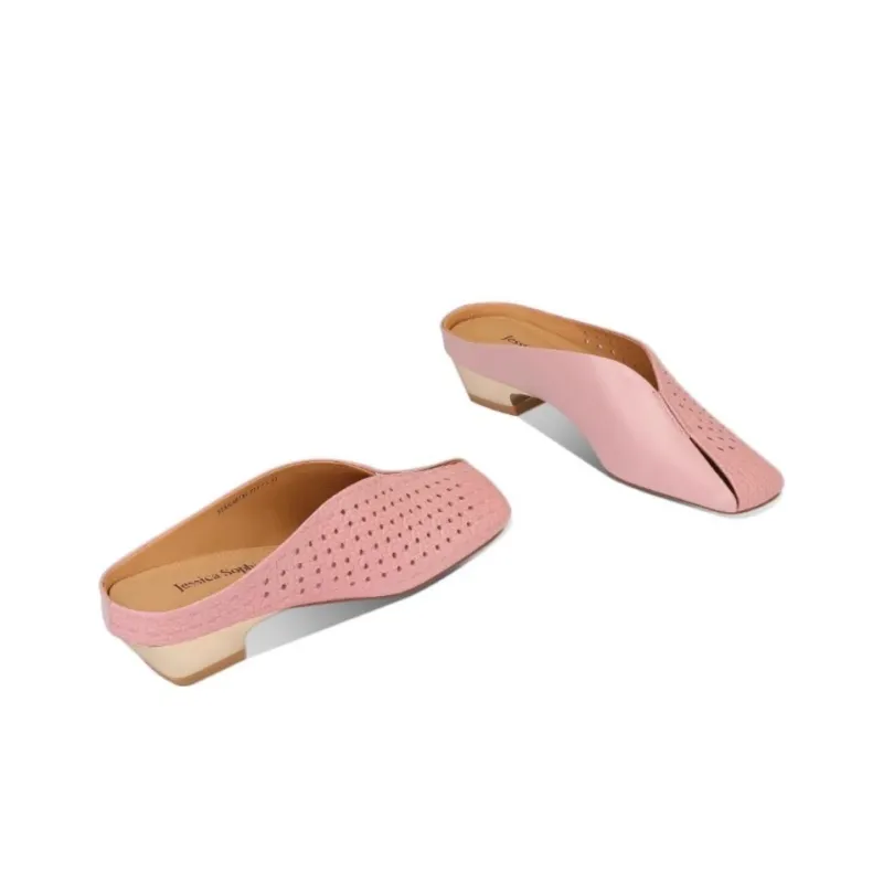 JESSICA SOPHIA Rubber Sole Cut Out Abrasion Resistant Slip Resistant Closed Toe Slippers Women's-6