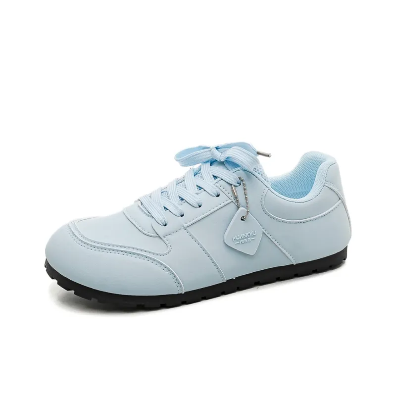 HUANQIU Slip Resistant, Abrasion Resistant, Lightweight Low Top Skateboard Shoes Women's Glacier Blue-1