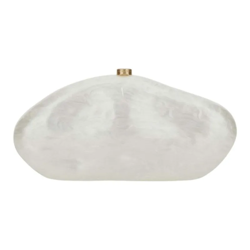 CULT GAIA Acrylic Clutch Women's White-0