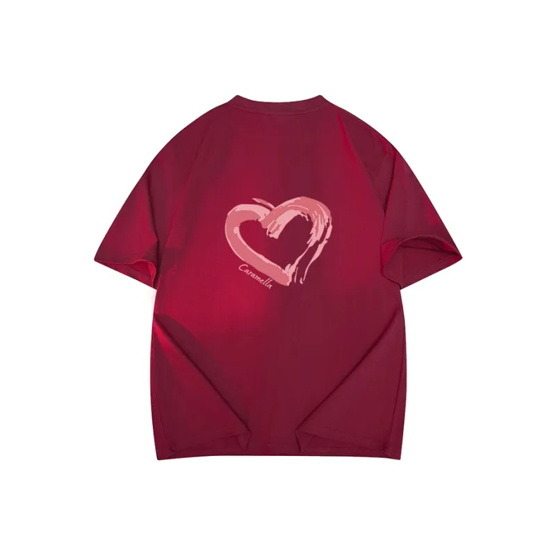 Caramella Drop Shoulder Sleeve T Shirt Women's-13