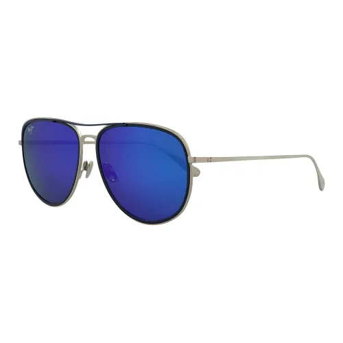 Maui Jim Subject To Official Website Aviator Sunglasses Unisex Black
