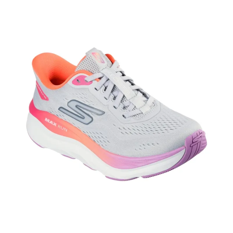 Skechers Max Cushioning Low Top Running Shoes Women's Gray-3
