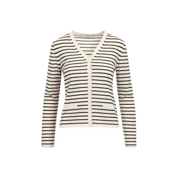'S MAX MARA Striped V Neck Cardigan