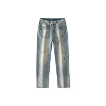 HOKLV Jeans Unisex Blue