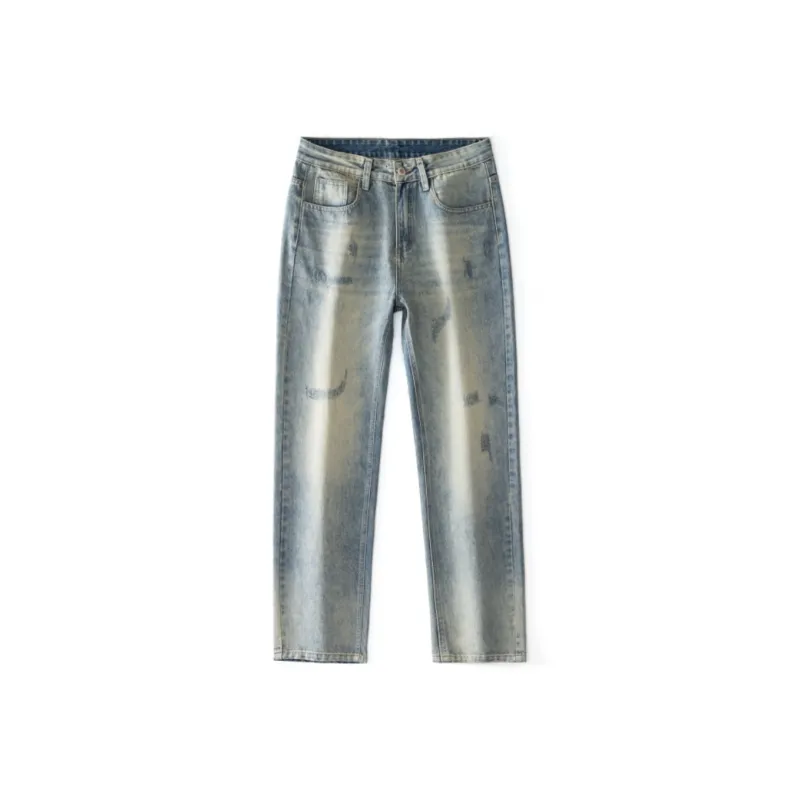 HOKLV Jeans Unisex Blue-0