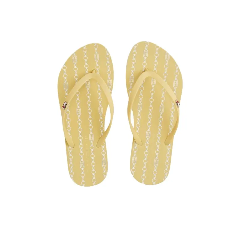 Tommy Hilfiger EVA Abrasion Resistant Flip Flops Women's Yellow-3