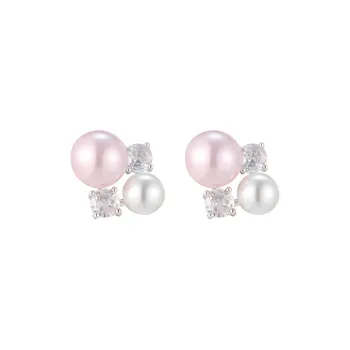 Happy Tide S925 Silver Stud Earrings Women's
