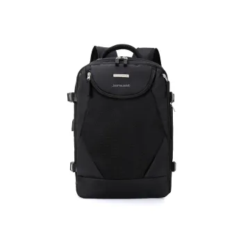 JEANSWEST Polyamide Backpack Unisex Black/Pink