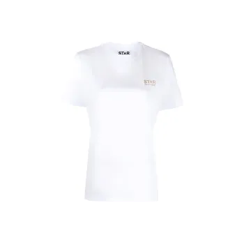Golden Goose Logo Printed Crewneck T Shirt