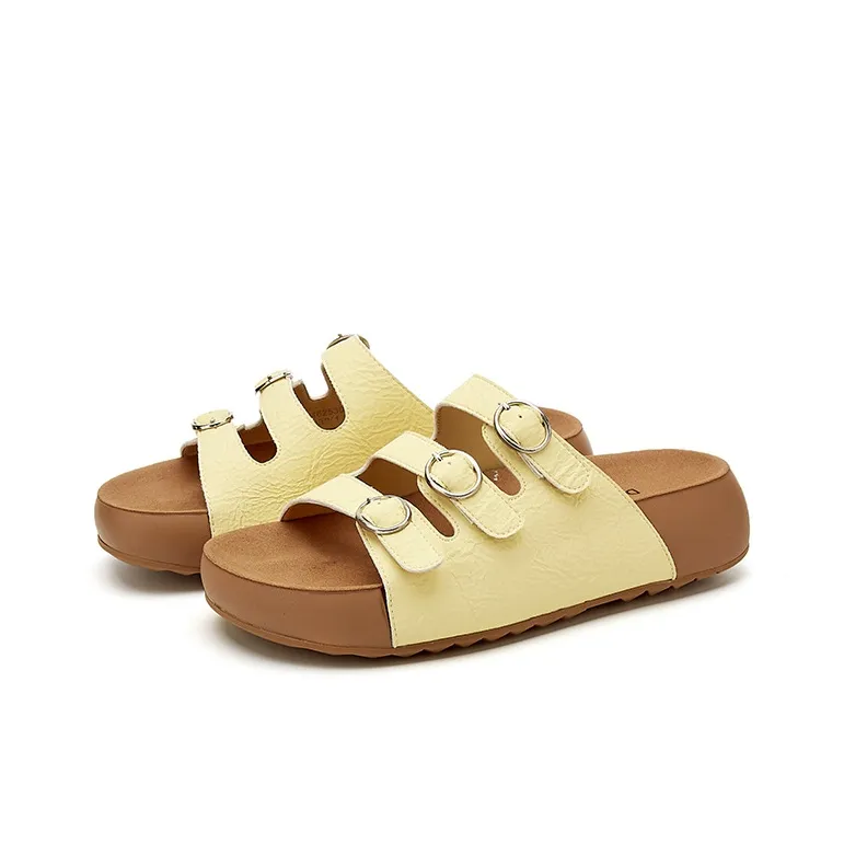 DAPHNE Rubber Sole Quiet Slide Slippers Women's-2