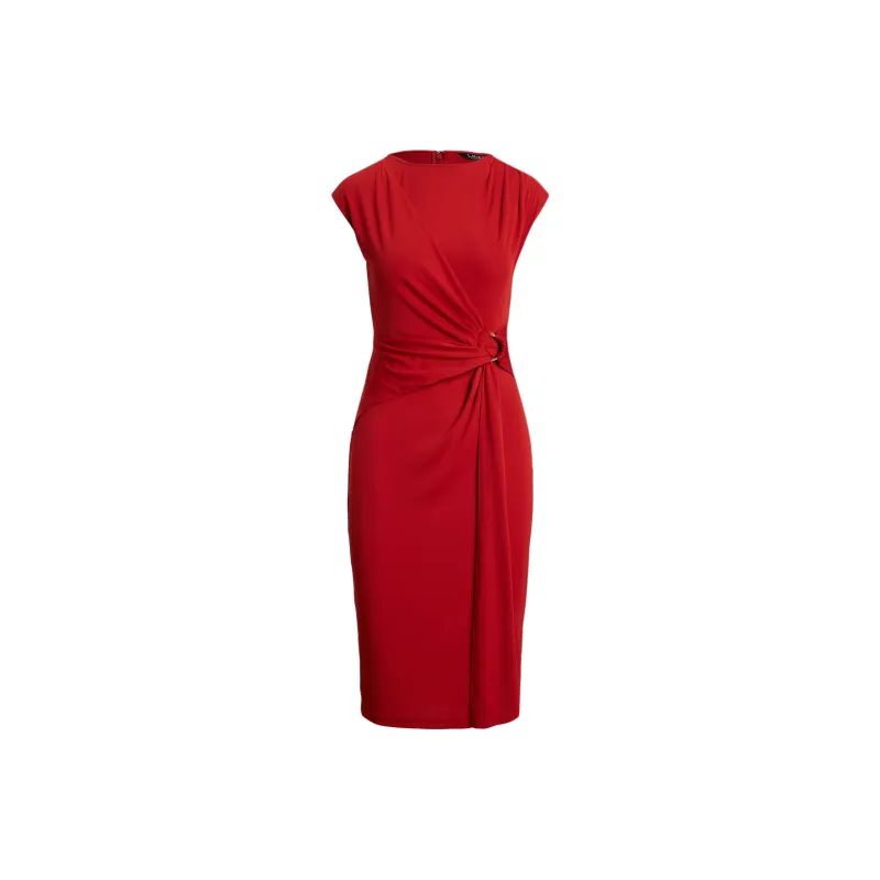 LAUREN RALPH LAUREN Short Sleeved Dress Women's Red-0