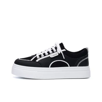 HUANQIU Coverage Lightweight And Breathable Low Top Skateboard Shoes Men's Black