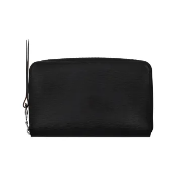 LONGCHAMP Le Pliage City Coated Canvas With Leather Wallet Women's Black
