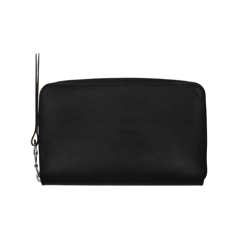 LONGCHAMP Le Pliage City Coated Canvas With Leather Wallet Women's Black-0