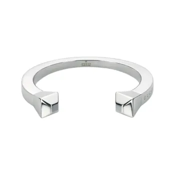 GUCCI 925 Sterling Silver Bangles Unisex Silver