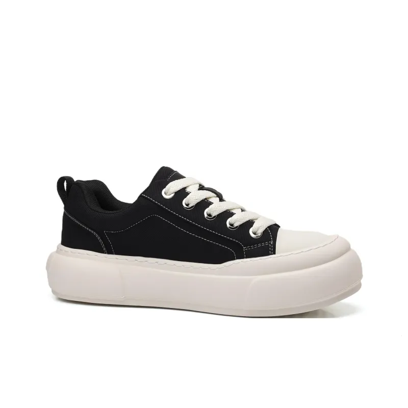 Kalinsd 1971 Low Top Skateboard Shoes Men's Black-2