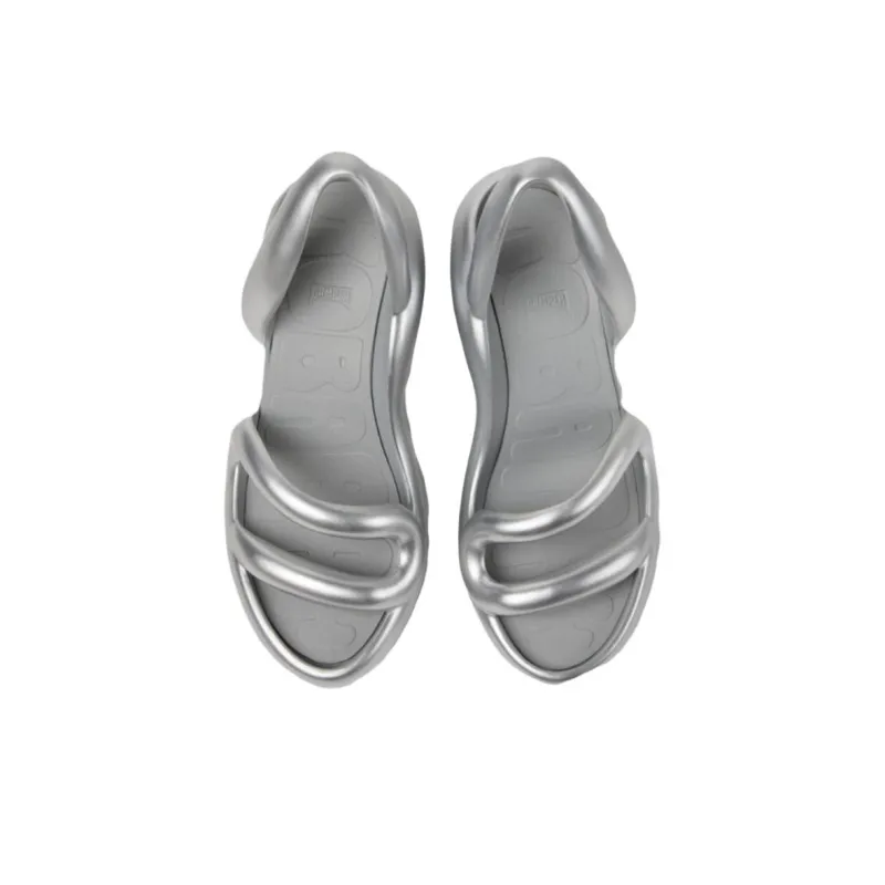 CAMPER Kobarah One Strap Sandals 7.6cm Women's Silver-2