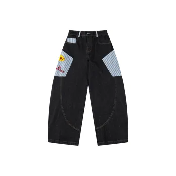 YINLEI Denim Shorts Unisex Black