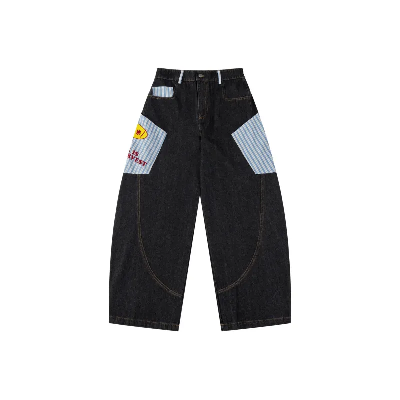 YINLEI Denim Shorts Unisex Black-0