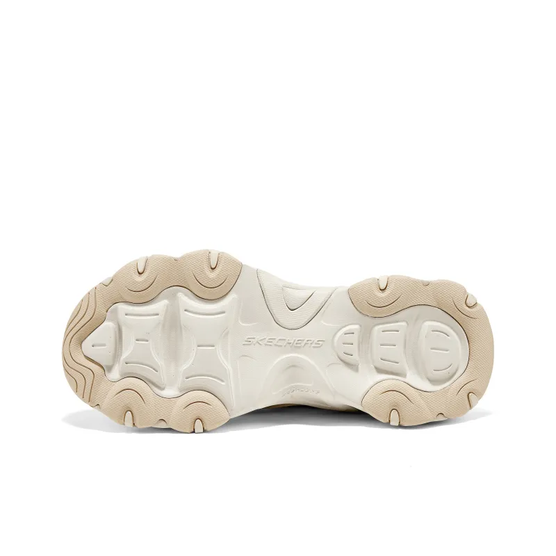 Skechers D'LITES 5.0 Anti Slip Wear Resistant Low Top Chunky Sneakers Women's Beige-4