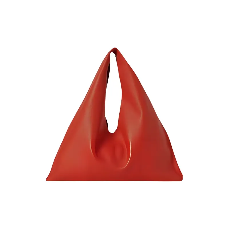 THE ROW Sheepskin One Shoulder Handbag Trumpets Women's Candy Red-0