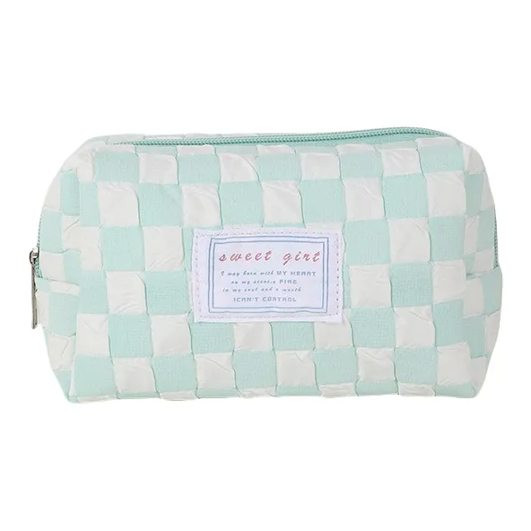 QEEDNS Checkerboard Good Looking Makeup Bags Portable On The Go-8
