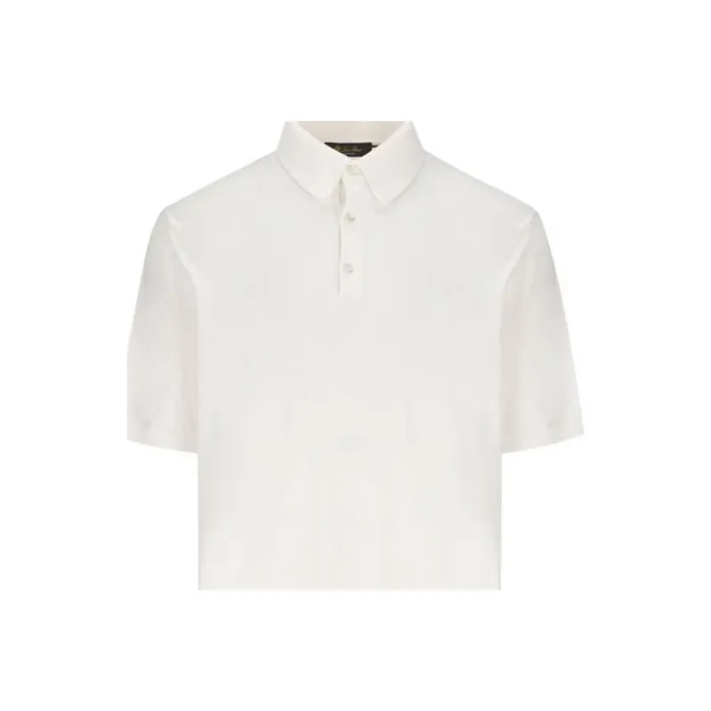Loro Piana Polo Shirts Men Ecru-1