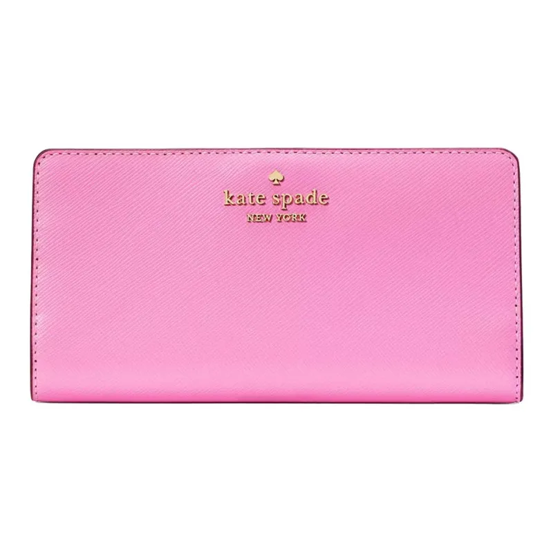 Kate Spade Calfskin Wallet Tubas Women's Pink-0