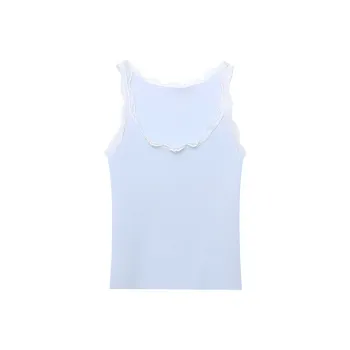 CHARM PICK Tank Tops Women's Light Blue