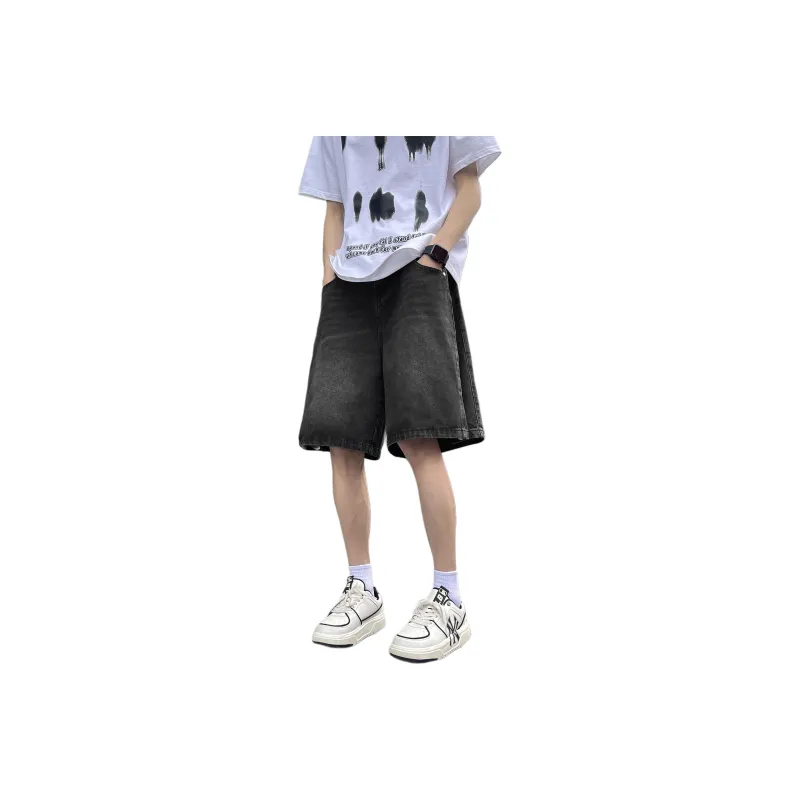 Jeep Denim Shorts Unisex Black-0