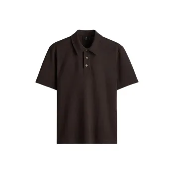 H&M Polo Shirts Men Dark Brown