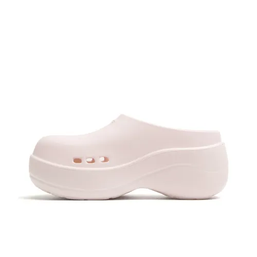 Mule Donkey EVA Odor Resistant Slip Resistant Closed Toe Slippers Women's Pink