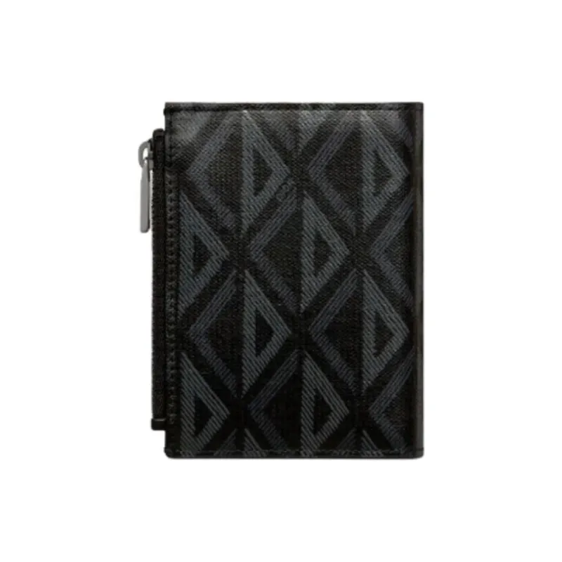 DIOR Bifold Design Card Holder Men's Black-2